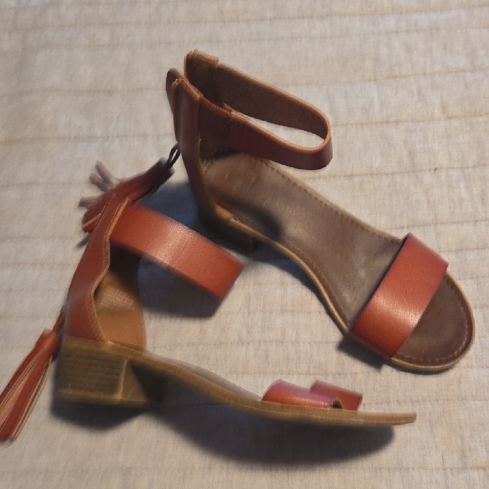 Hard Candy Brown Sandals with Tassel